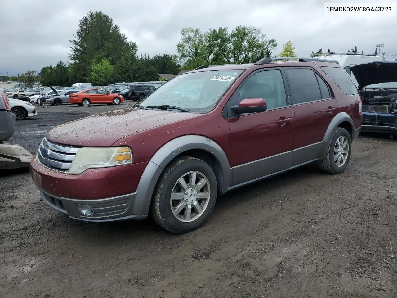 2008 Ford Taurus X Sel VIN: 1FMDK02W68GA43723 Lot: 56650305