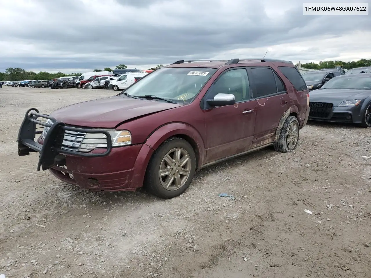 2008 Ford Taurus X Limited VIN: 1FMDK06W48GA07622 Lot: 58375805