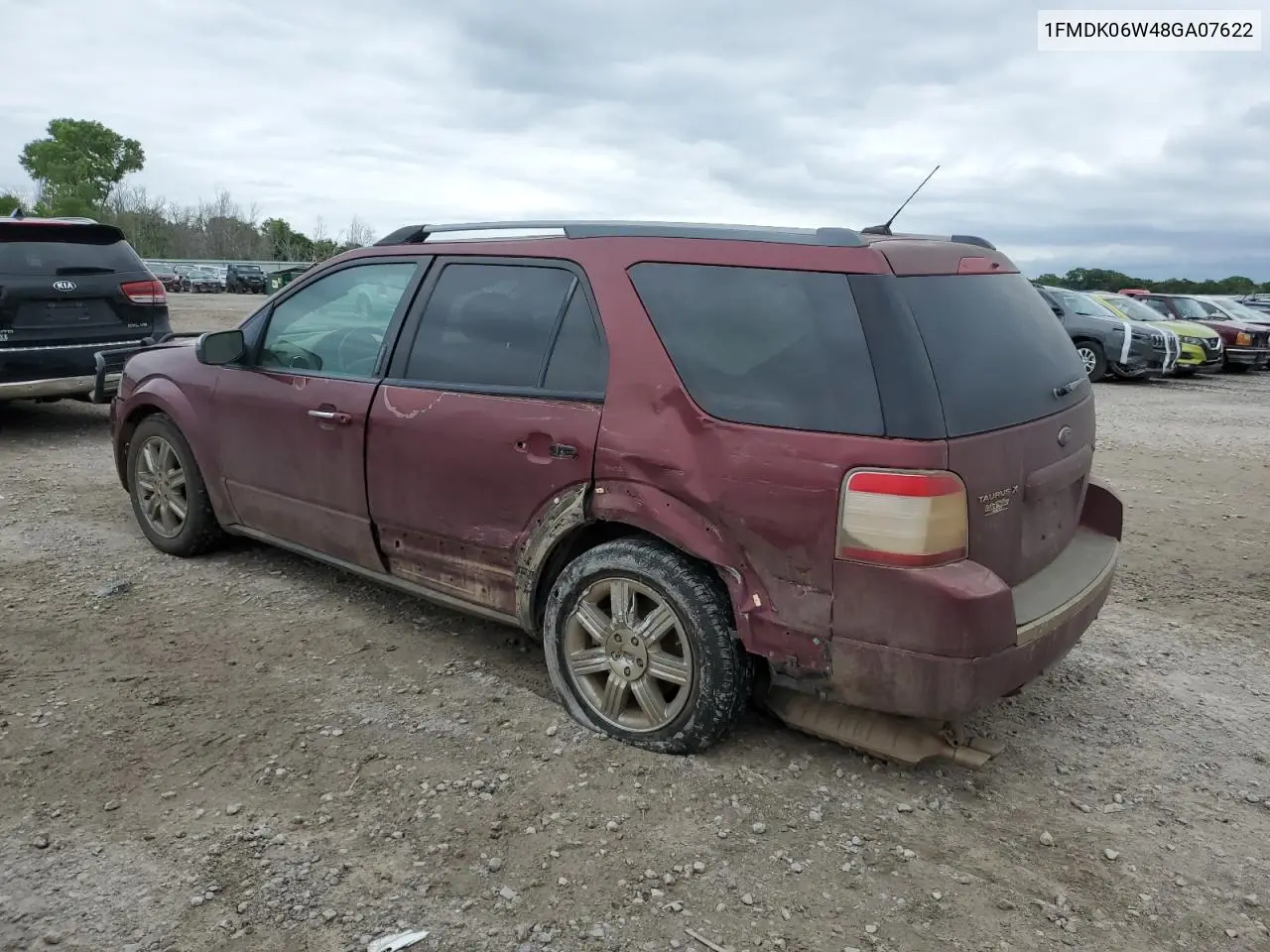 2008 Ford Taurus X Limited VIN: 1FMDK06W48GA07622 Lot: 58375805