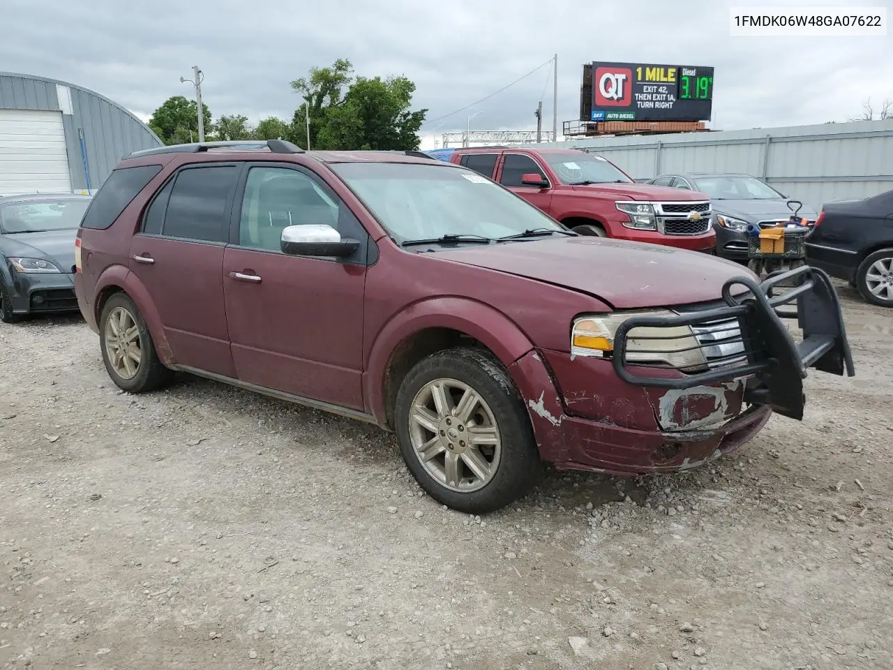 2008 Ford Taurus X Limited VIN: 1FMDK06W48GA07622 Lot: 58375805
