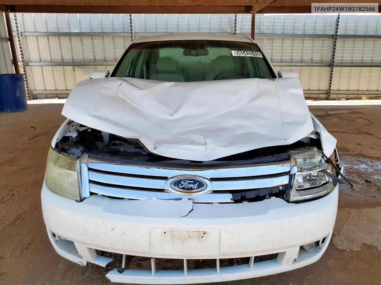 2008 Ford Taurus Sel VIN: 1FAHP24W18G182566 Lot: 58543245
