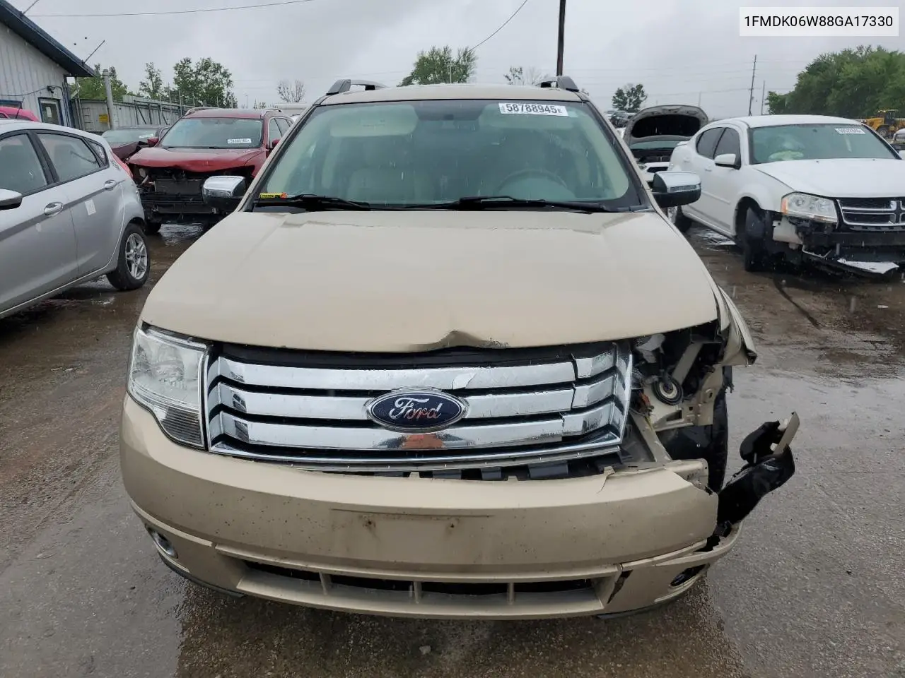 2008 Ford Taurus X Limited VIN: 1FMDK06W88GA17330 Lot: 58788945