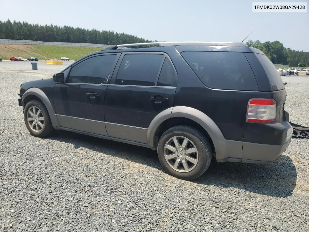2008 Ford Taurus X Sel VIN: 1FMDK02W08GA29428 Lot: 58902675
