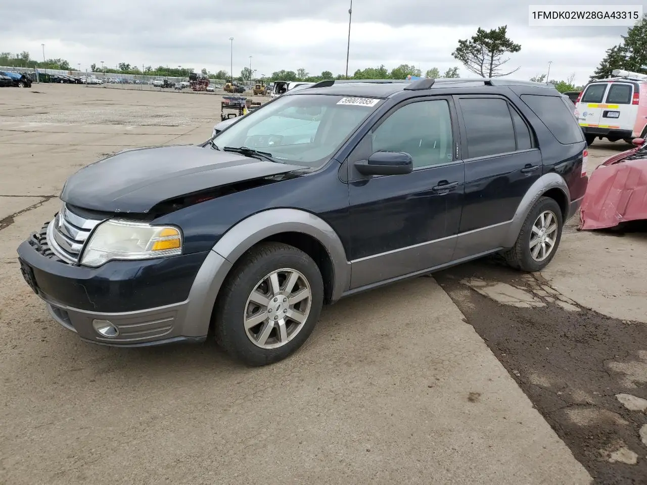 2008 Ford Taurus X Sel VIN: 1FMDK02W28GA43315 Lot: 59007055