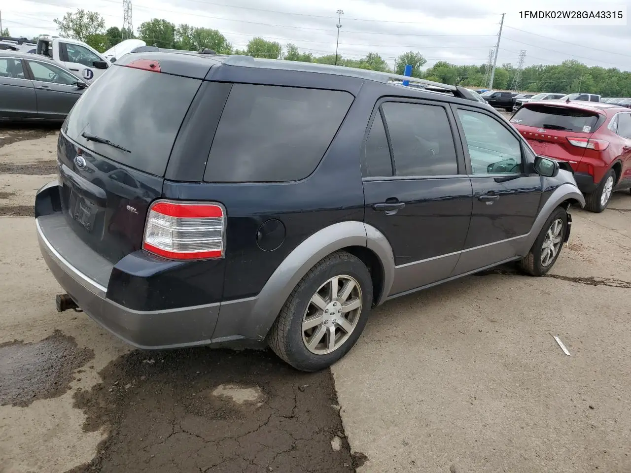 2008 Ford Taurus X Sel VIN: 1FMDK02W28GA43315 Lot: 59007055