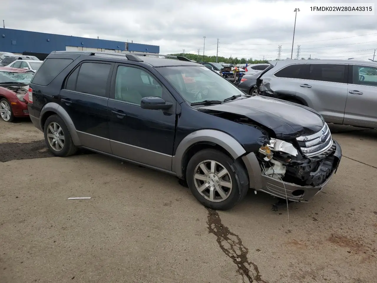 2008 Ford Taurus X Sel VIN: 1FMDK02W28GA43315 Lot: 59007055