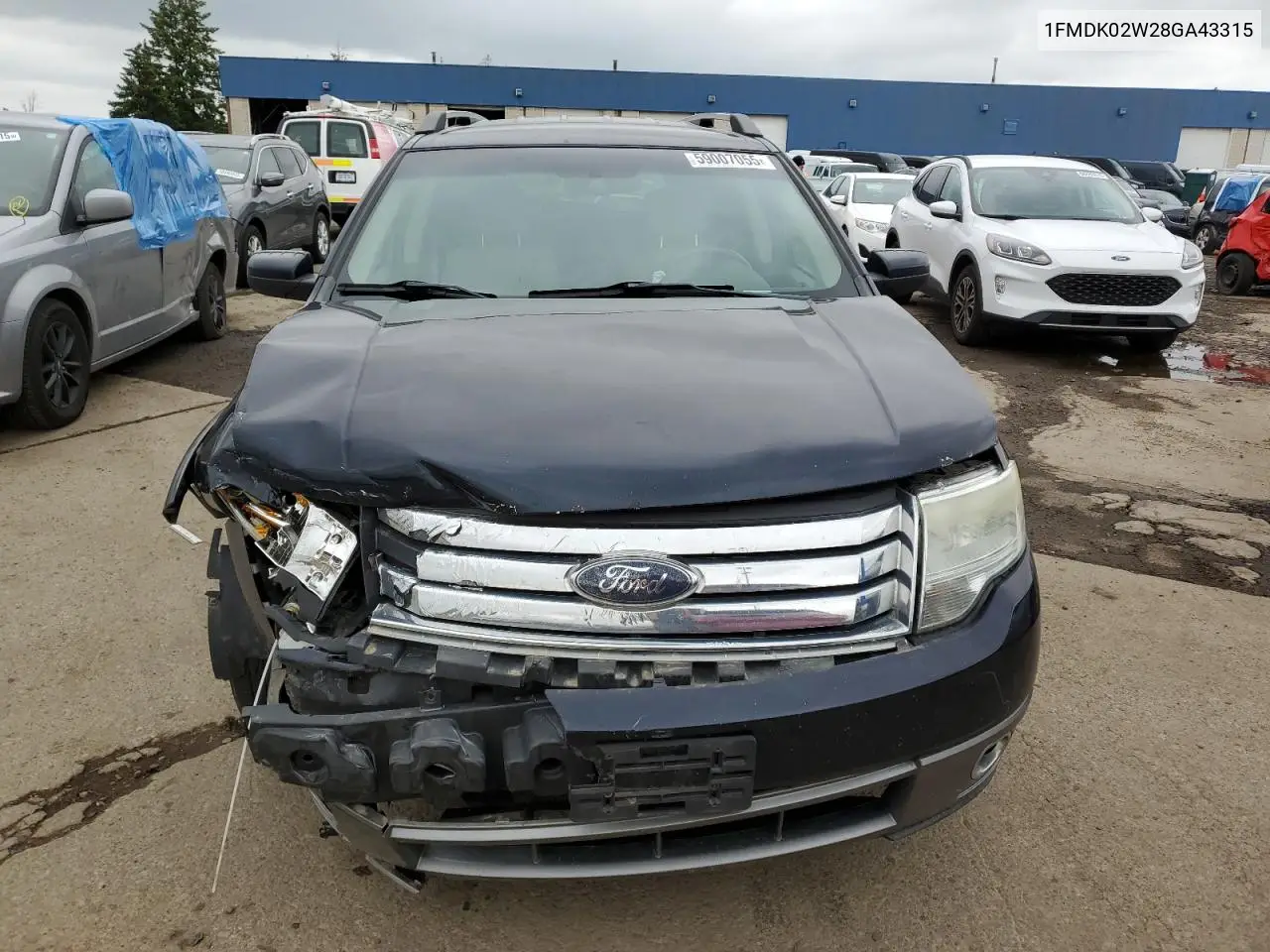 2008 Ford Taurus X Sel VIN: 1FMDK02W28GA43315 Lot: 59007055