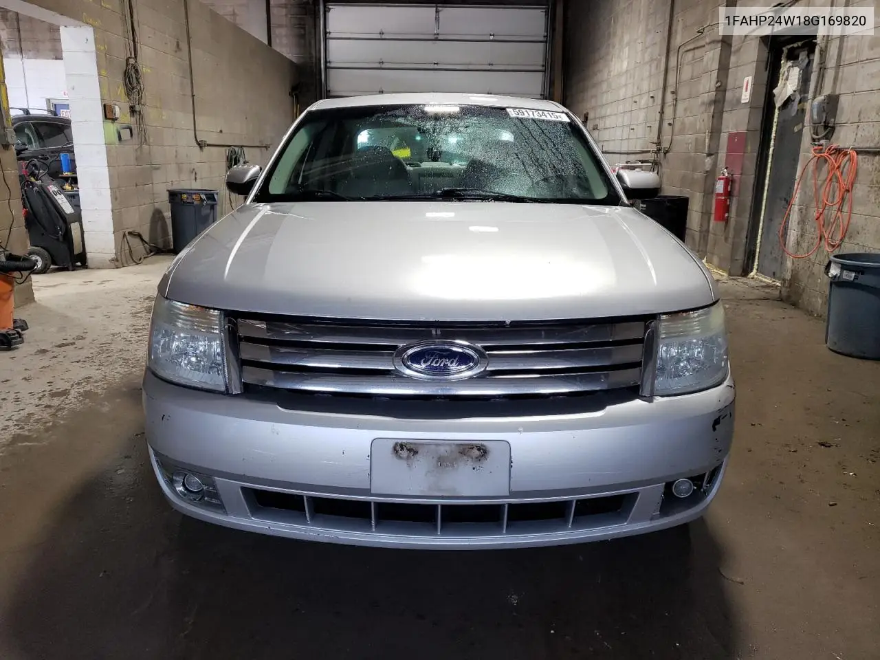 2008 Ford Taurus Sel VIN: 1FAHP24W18G169820 Lot: 59173415