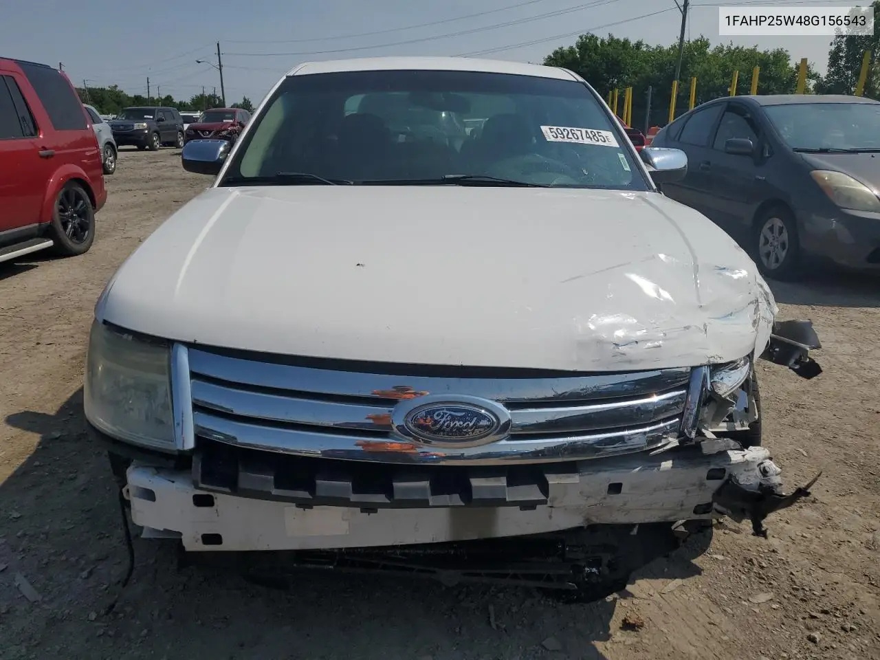 2008 Ford Taurus Limited VIN: 1FAHP25W48G156543 Lot: 59267485