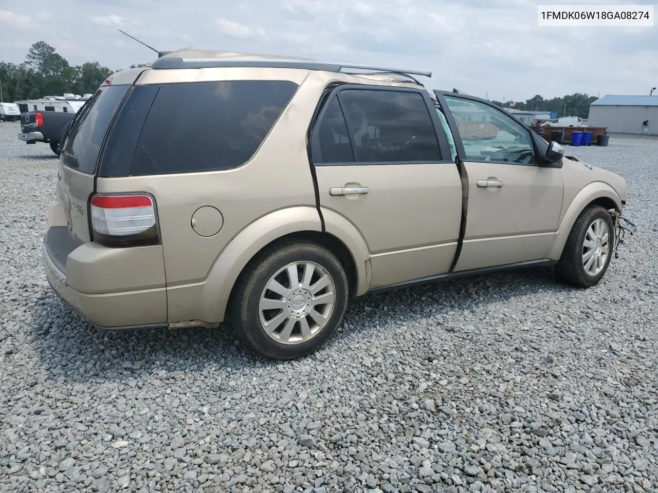 2008 Ford Taurus X Limited VIN: 1FMDK06W18GA08274 Lot: 59505515