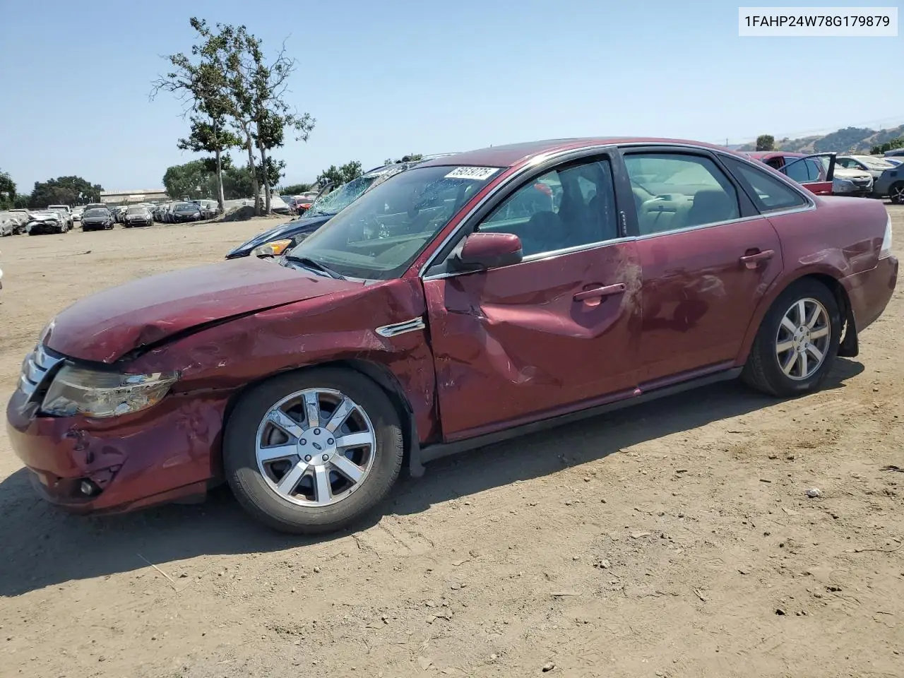 2008 Ford Taurus Sel VIN: 1FAHP24W78G179879 Lot: 59519775