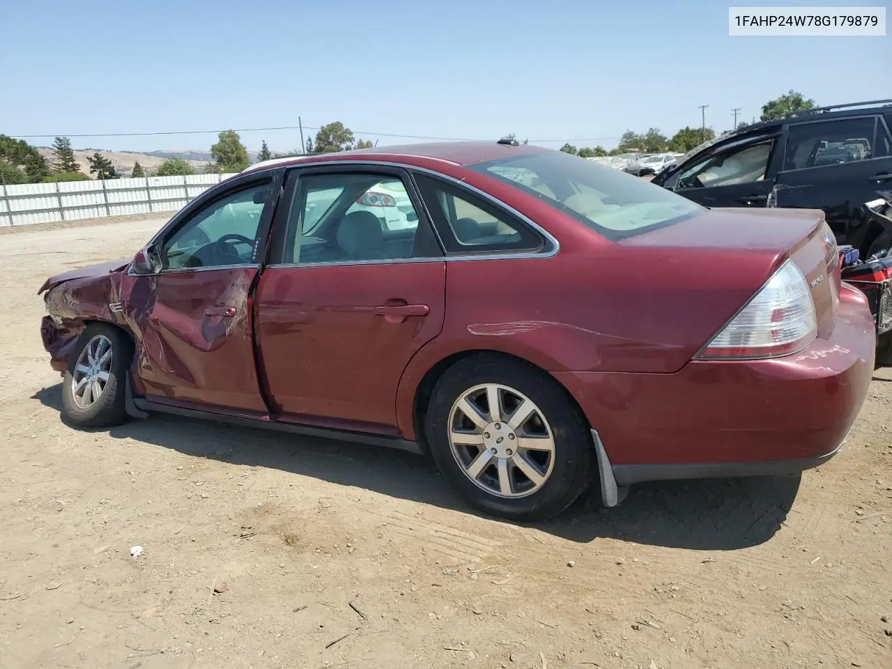 2008 Ford Taurus Sel VIN: 1FAHP24W78G179879 Lot: 59519775