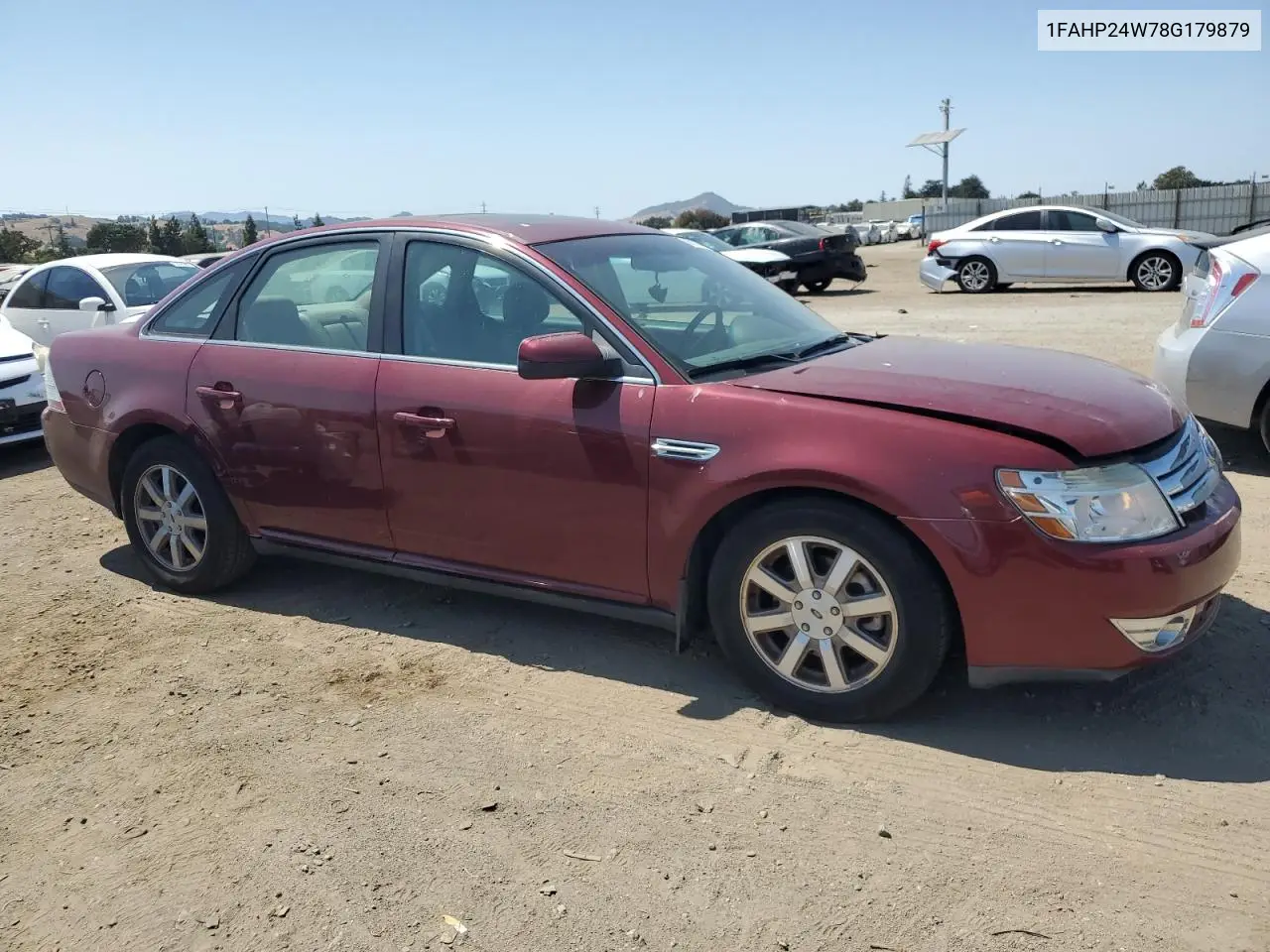 2008 Ford Taurus Sel VIN: 1FAHP24W78G179879 Lot: 59519775