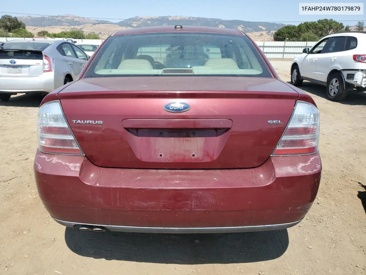 2008 Ford Taurus Sel VIN: 1FAHP24W78G179879 Lot: 59519775