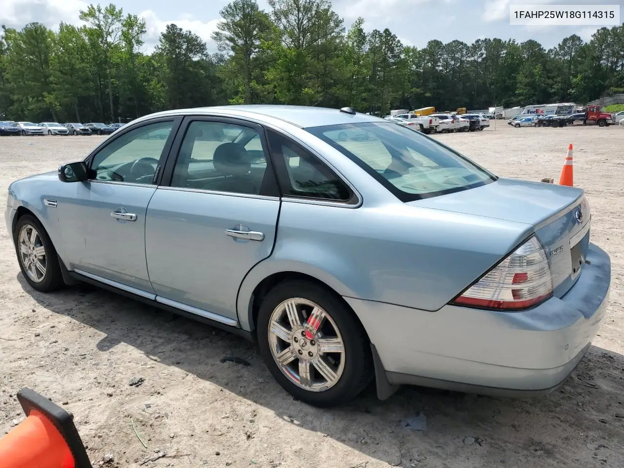 2008 Ford Taurus Limited VIN: 1FAHP25W18G114315 Lot: 59950935