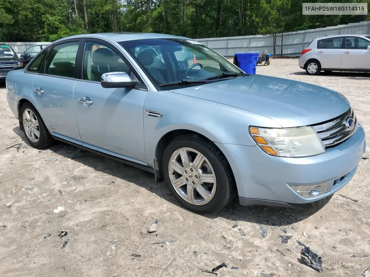 2008 Ford Taurus Limited VIN: 1FAHP25W18G114315 Lot: 59950935