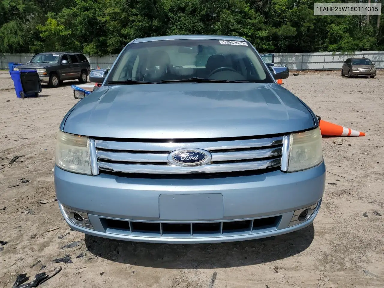 2008 Ford Taurus Limited VIN: 1FAHP25W18G114315 Lot: 59950935