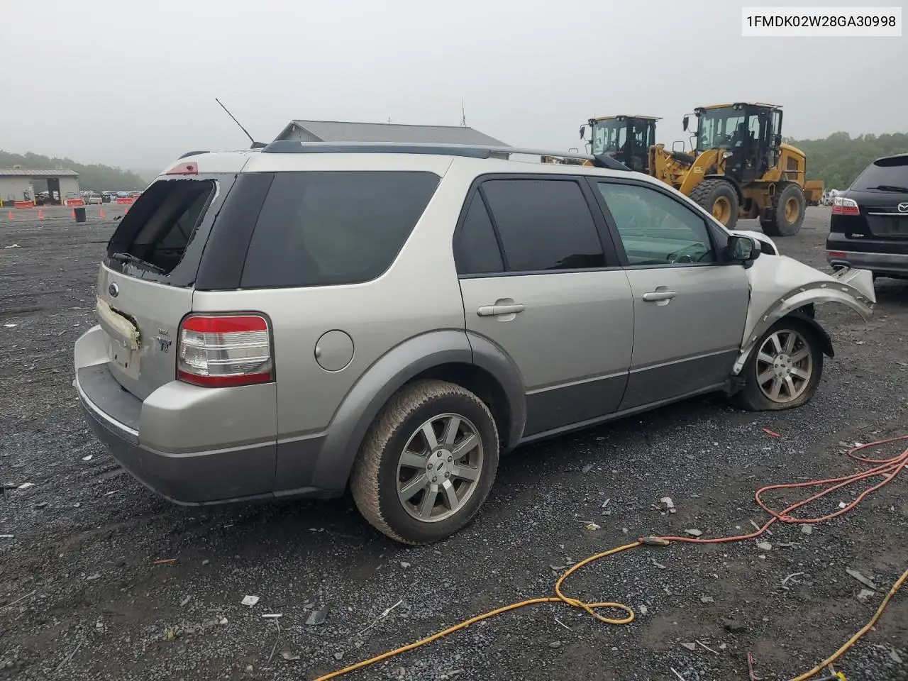 2008 Ford Taurus X Sel VIN: 1FMDK02W28GA30998 Lot: 60132235