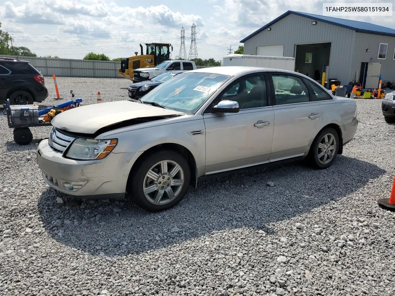 2008 Ford Taurus Limited VIN: 1FAHP25W58G151934 Lot: 60219925