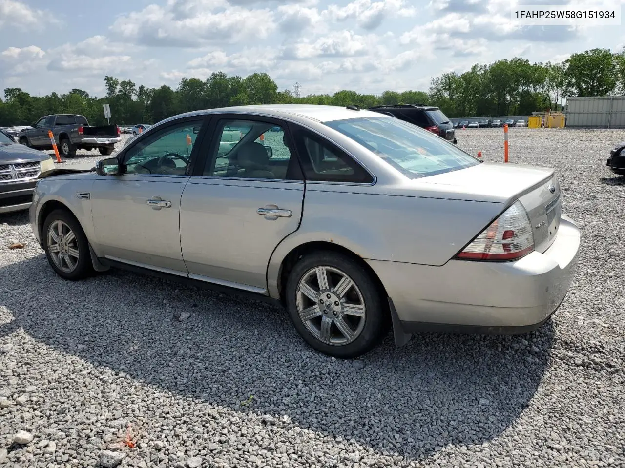 2008 Ford Taurus Limited VIN: 1FAHP25W58G151934 Lot: 60219925