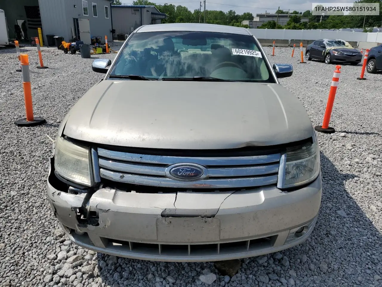 2008 Ford Taurus Limited VIN: 1FAHP25W58G151934 Lot: 60219925
