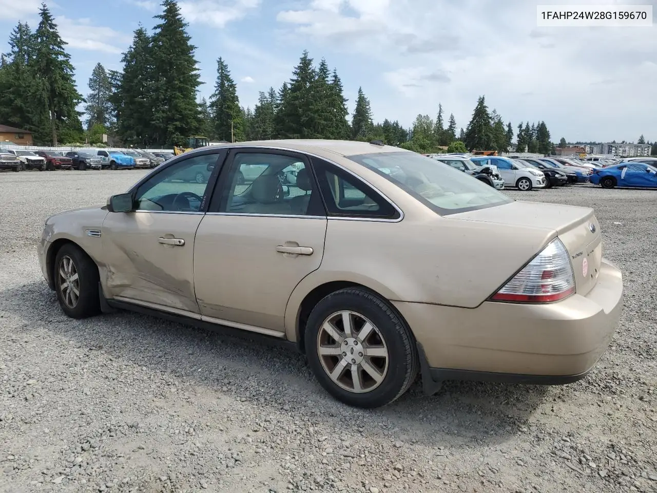 2008 Ford Taurus Sel VIN: 1FAHP24W28G159670 Lot: 60278965