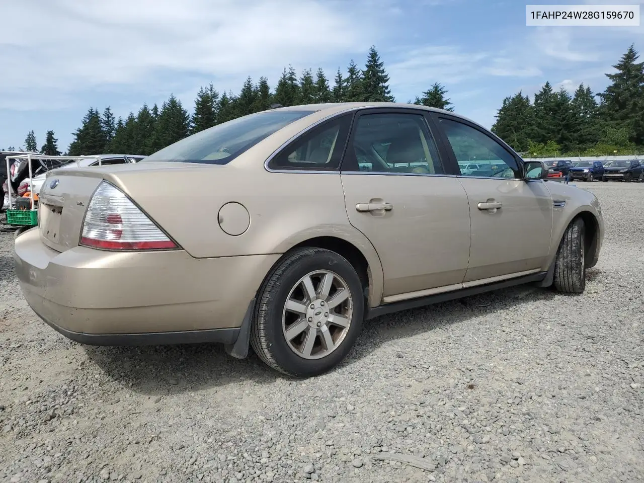 2008 Ford Taurus Sel VIN: 1FAHP24W28G159670 Lot: 60278965