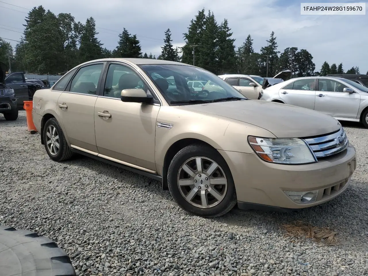 2008 Ford Taurus Sel VIN: 1FAHP24W28G159670 Lot: 60278965