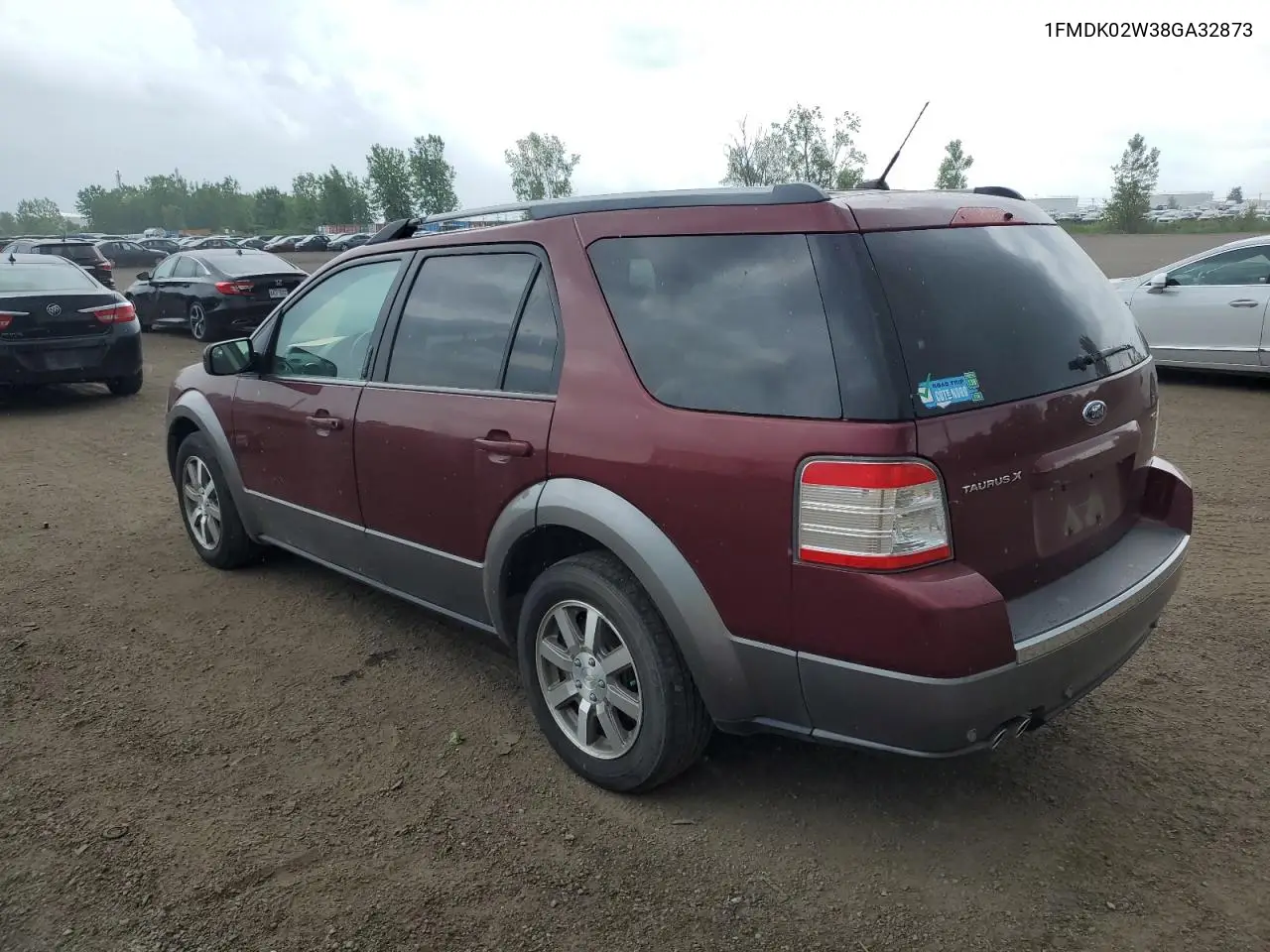 2008 Ford Taurus X Sel VIN: 1FMDK02W38GA32873 Lot: 61338115