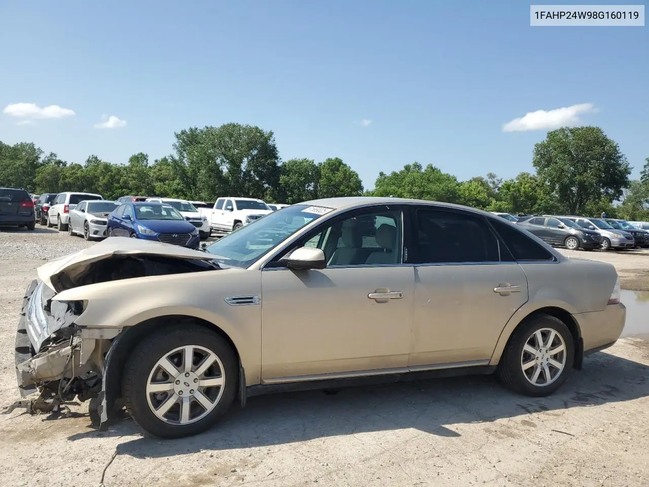 2008 Ford Taurus Sel VIN: 1FAHP24W98G160119 Lot: 61669825