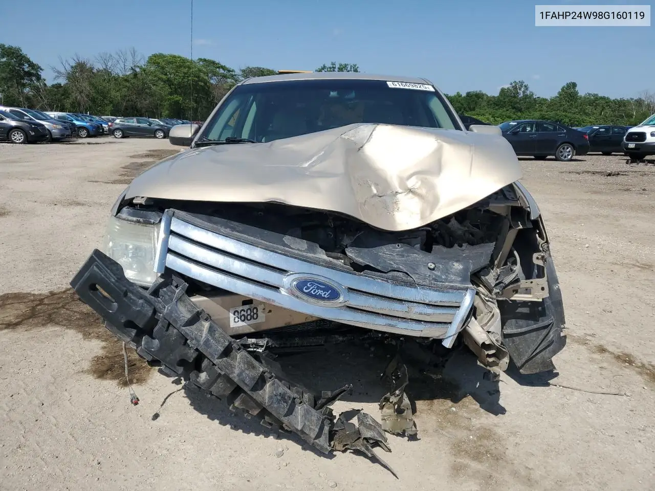 2008 Ford Taurus Sel VIN: 1FAHP24W98G160119 Lot: 61669825