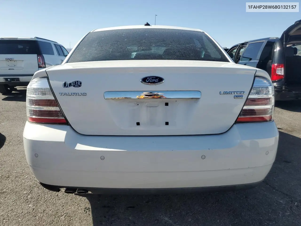 2008 Ford Taurus Limited VIN: 1FAHP28W68G132157 Lot: 62026185