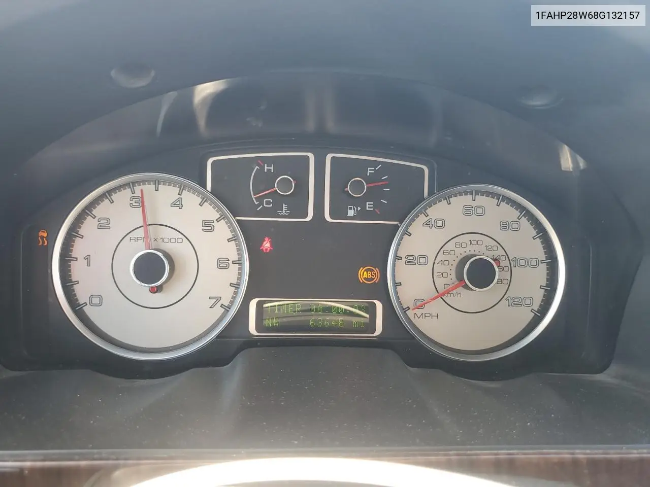 2008 Ford Taurus Limited VIN: 1FAHP28W68G132157 Lot: 62026185
