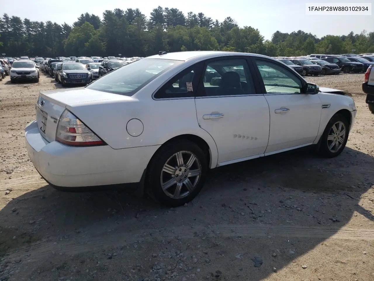 2008 Ford Taurus Limited VIN: 1FAHP28W88G102934 Lot: 62055985