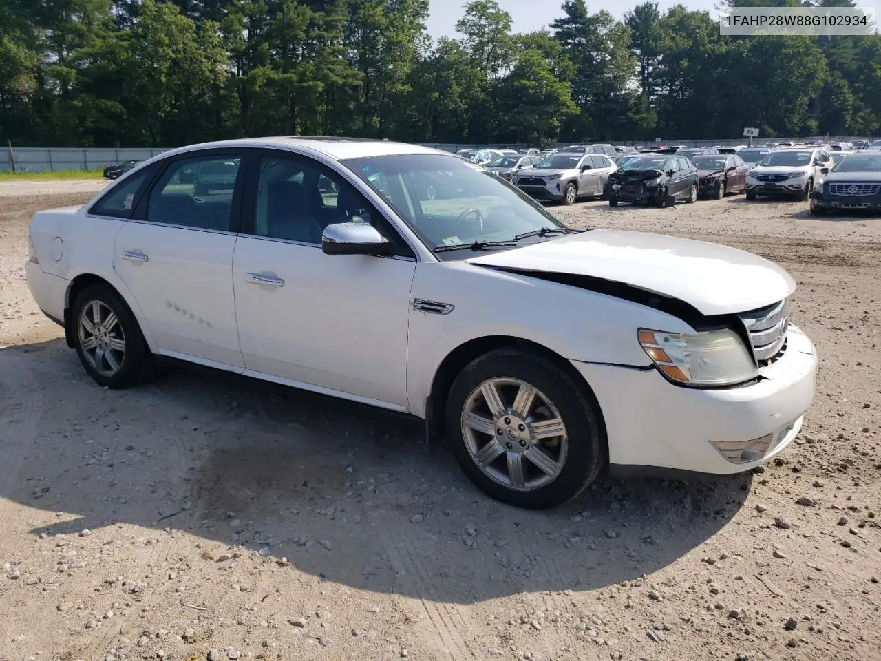 2008 Ford Taurus Limited VIN: 1FAHP28W88G102934 Lot: 62055985