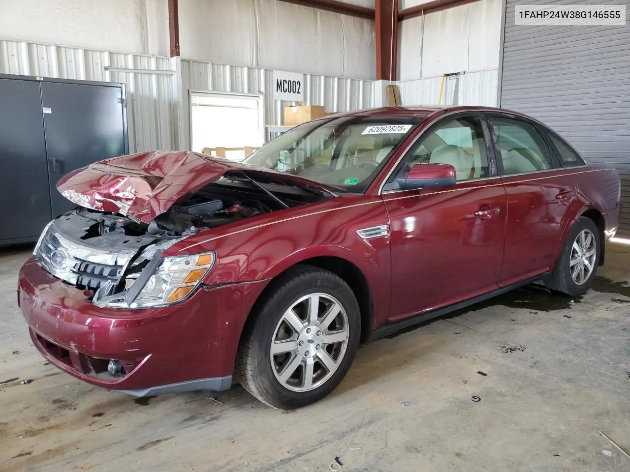 2008 Ford Taurus Sel VIN: 1FAHP24W38G146555 Lot: 62092825