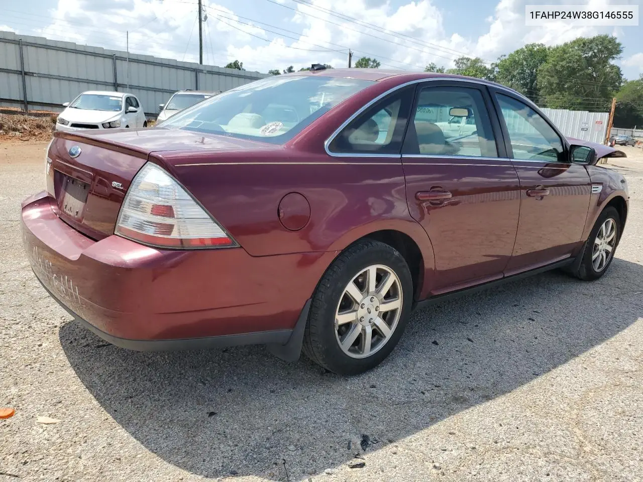 2008 Ford Taurus Sel VIN: 1FAHP24W38G146555 Lot: 62092825