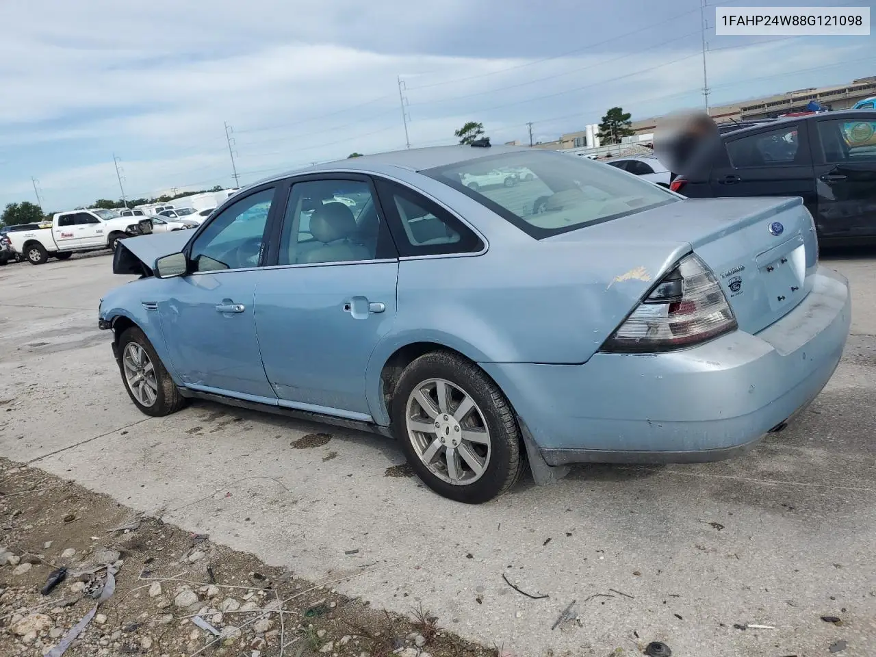 2008 Ford Taurus Sel VIN: 1FAHP24W88G121098 Lot: 62146155