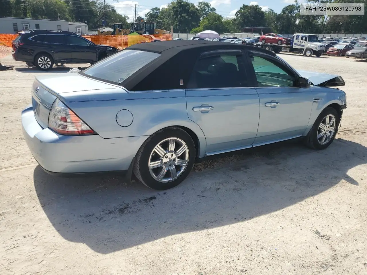 2008 Ford Taurus Limited VIN: 1FAHP25W08G120798 Lot: 62187275
