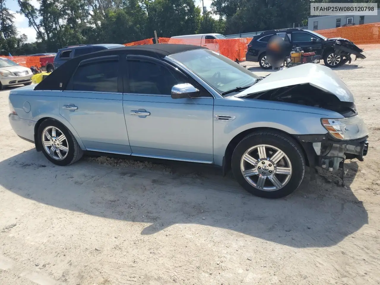 2008 Ford Taurus Limited VIN: 1FAHP25W08G120798 Lot: 62187275