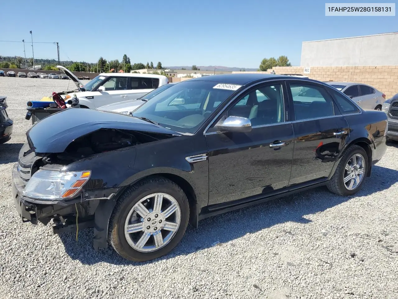 2008 Ford Taurus Limited VIN: 1FAHP25W28G158131 Lot: 62954635