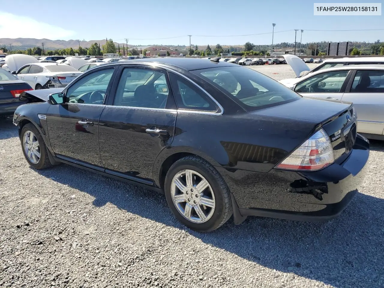 2008 Ford Taurus Limited VIN: 1FAHP25W28G158131 Lot: 62954635