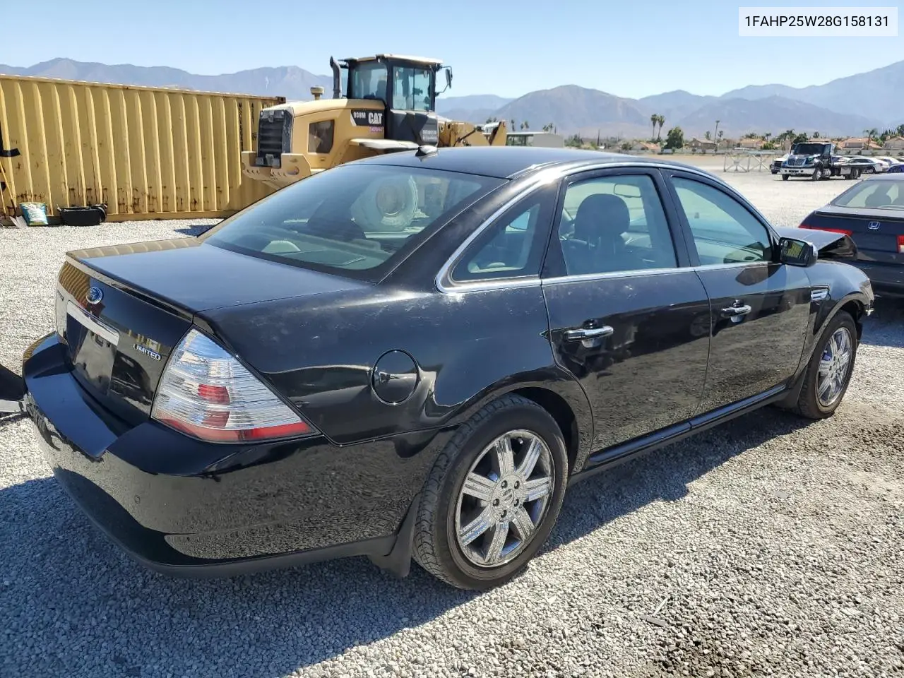 2008 Ford Taurus Limited VIN: 1FAHP25W28G158131 Lot: 62954635