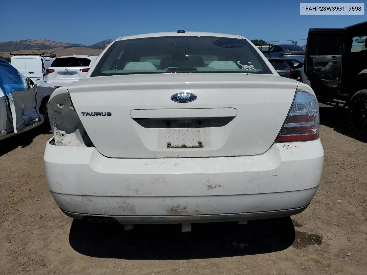 2009 Ford Taurus Se VIN: 1FAHP23W39G119598 Lot: 62777005