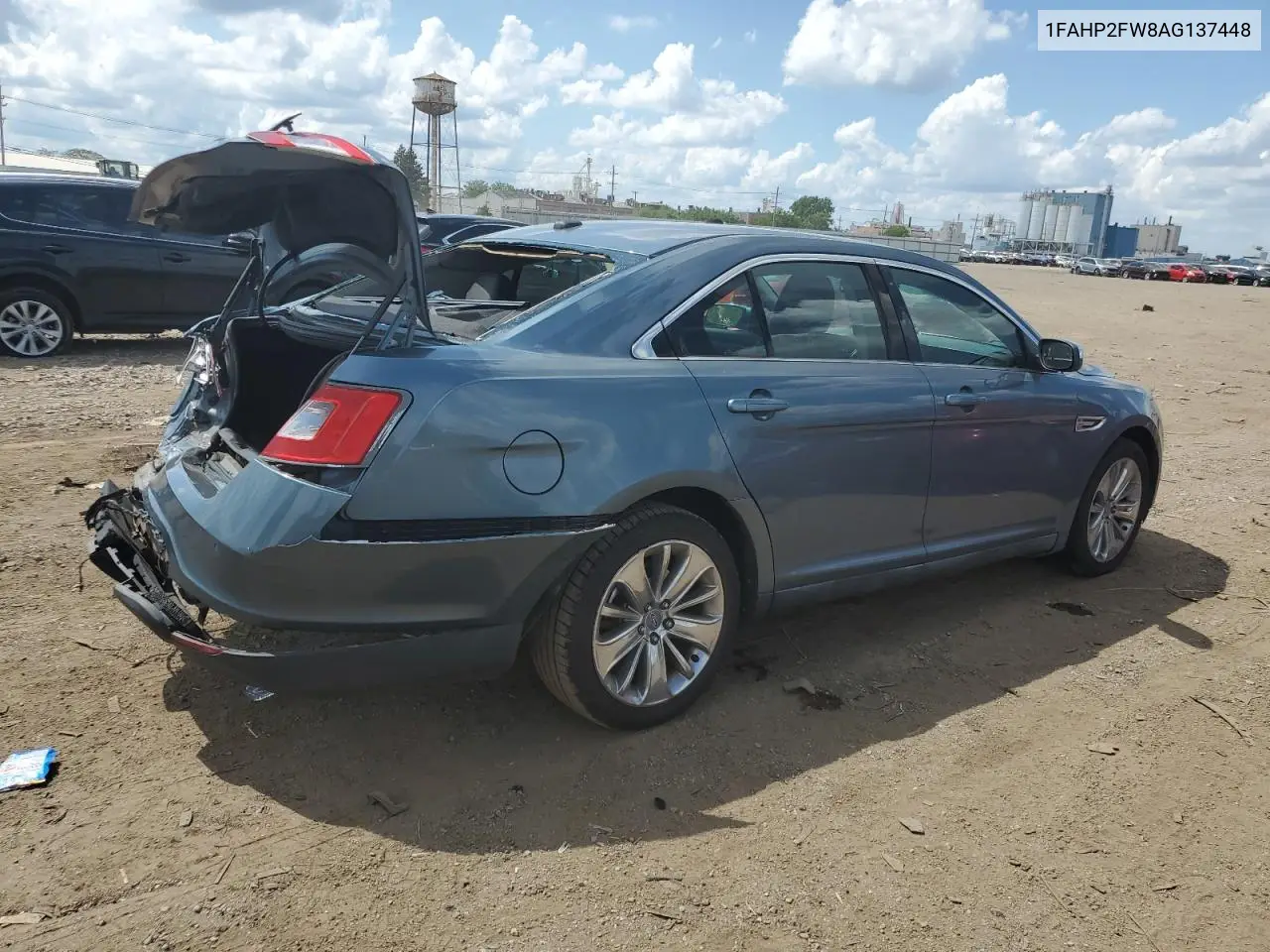 2010 Ford Taurus Limited VIN: 1FAHP2FW8AG137448 Lot: 62916205