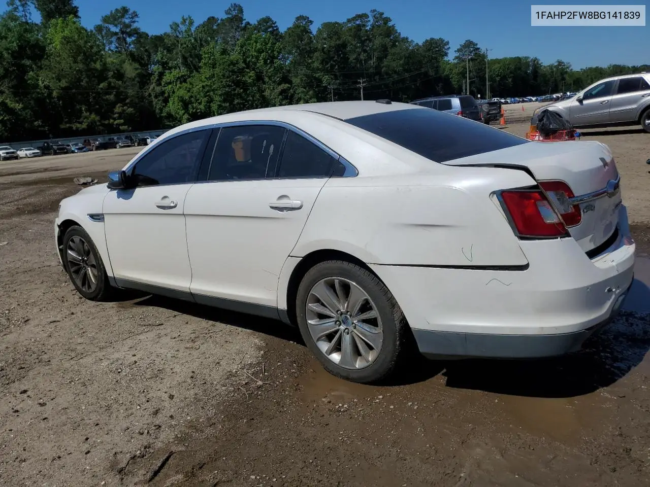 2011 Ford Taurus Limited VIN: 1FAHP2FW8BG141839 Lot: 56594285