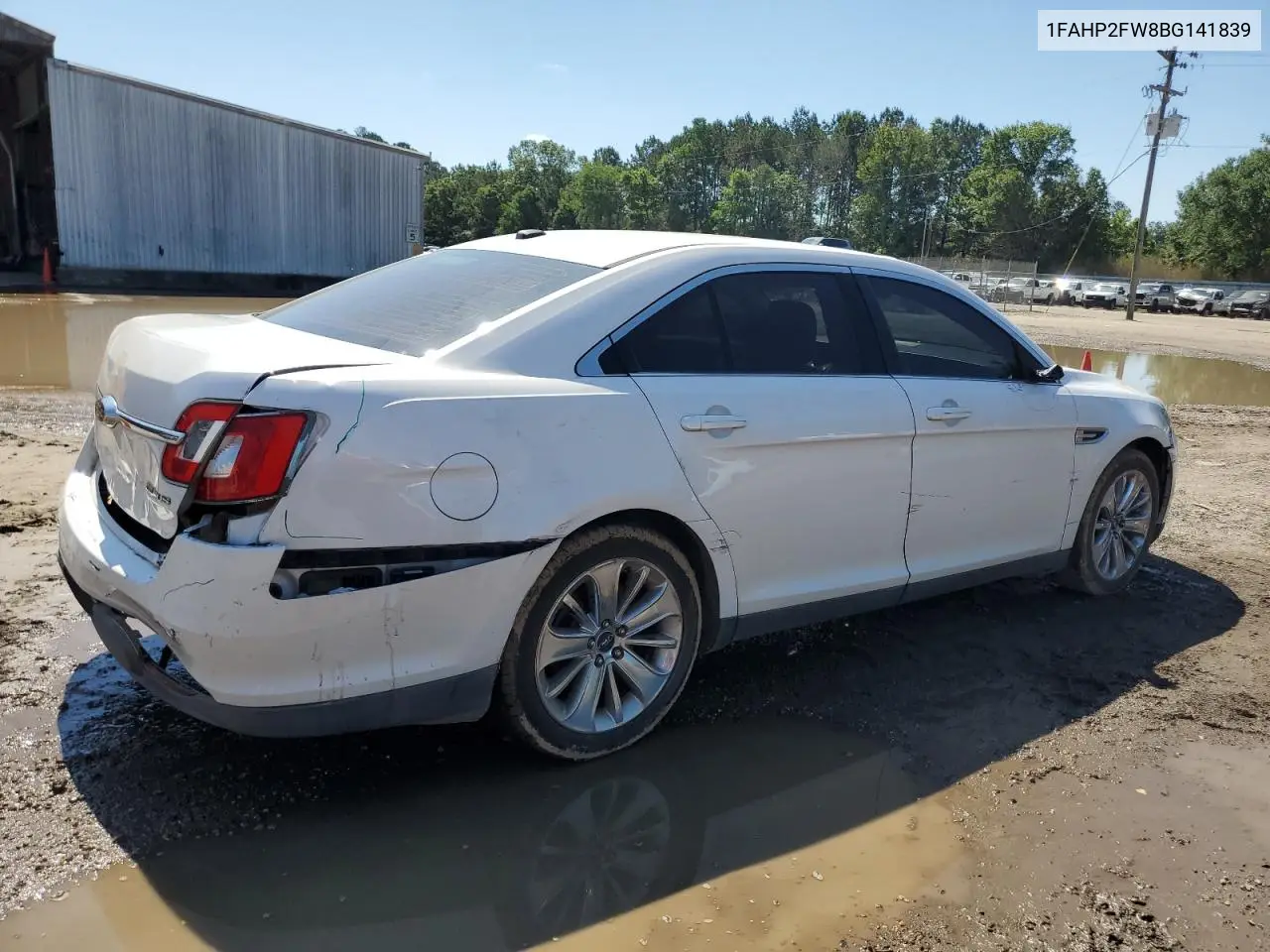 2011 Ford Taurus Limited VIN: 1FAHP2FW8BG141839 Lot: 56594285
