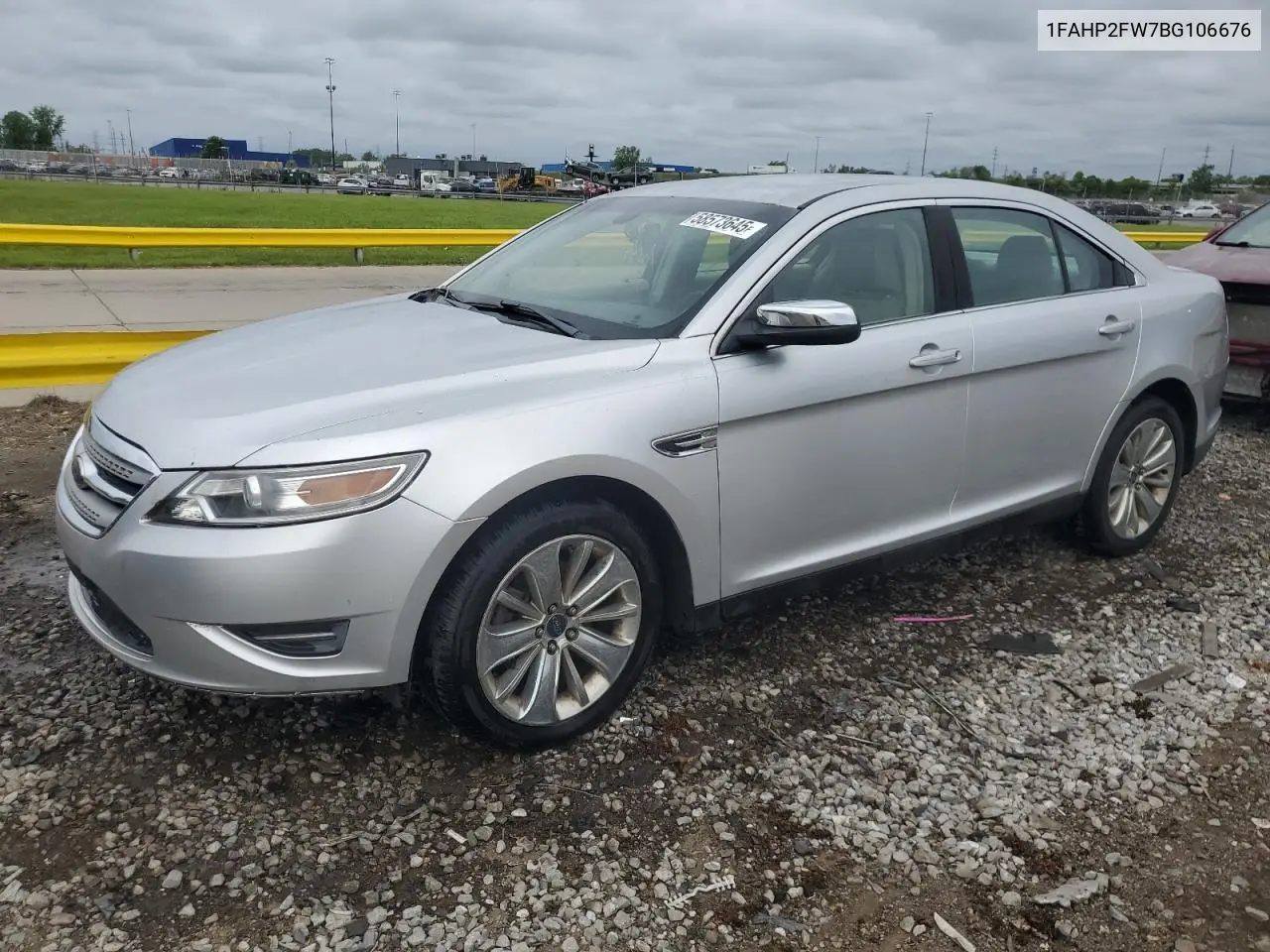 2011 Ford Taurus Limited VIN: 1FAHP2FW7BG106676 Lot: 58573645