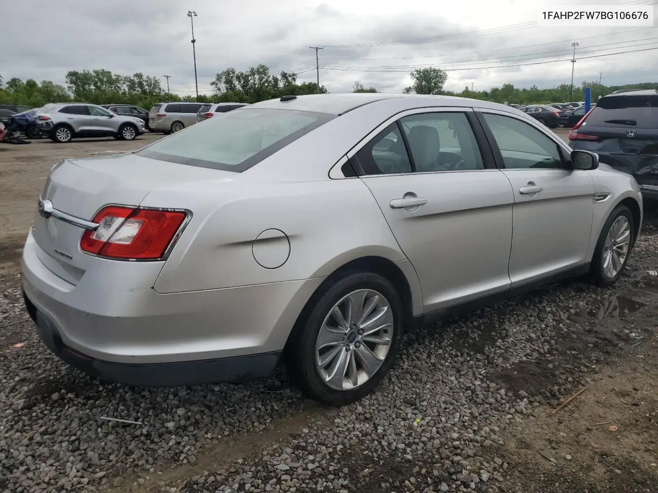 2011 Ford Taurus Limited VIN: 1FAHP2FW7BG106676 Lot: 58573645