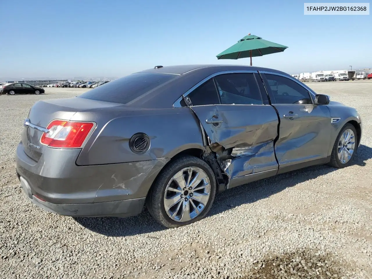2011 Ford Taurus Limited VIN: 1FAHP2JW2BG162368 Lot: 62386595